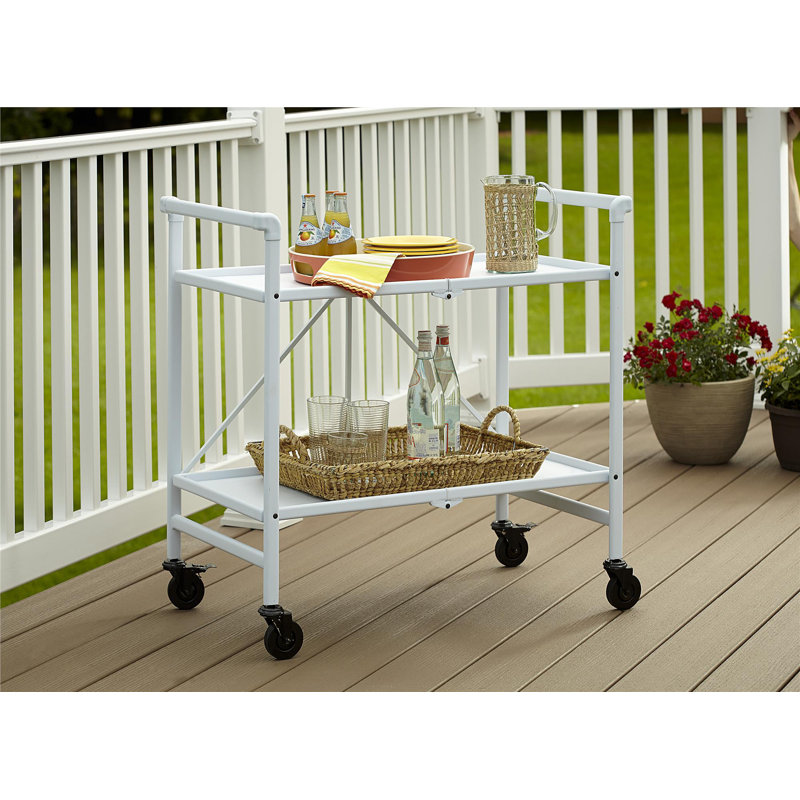COSCO Indoor/Outdoor Folding Serving Cart with Wheels & Reviews Wayfair
